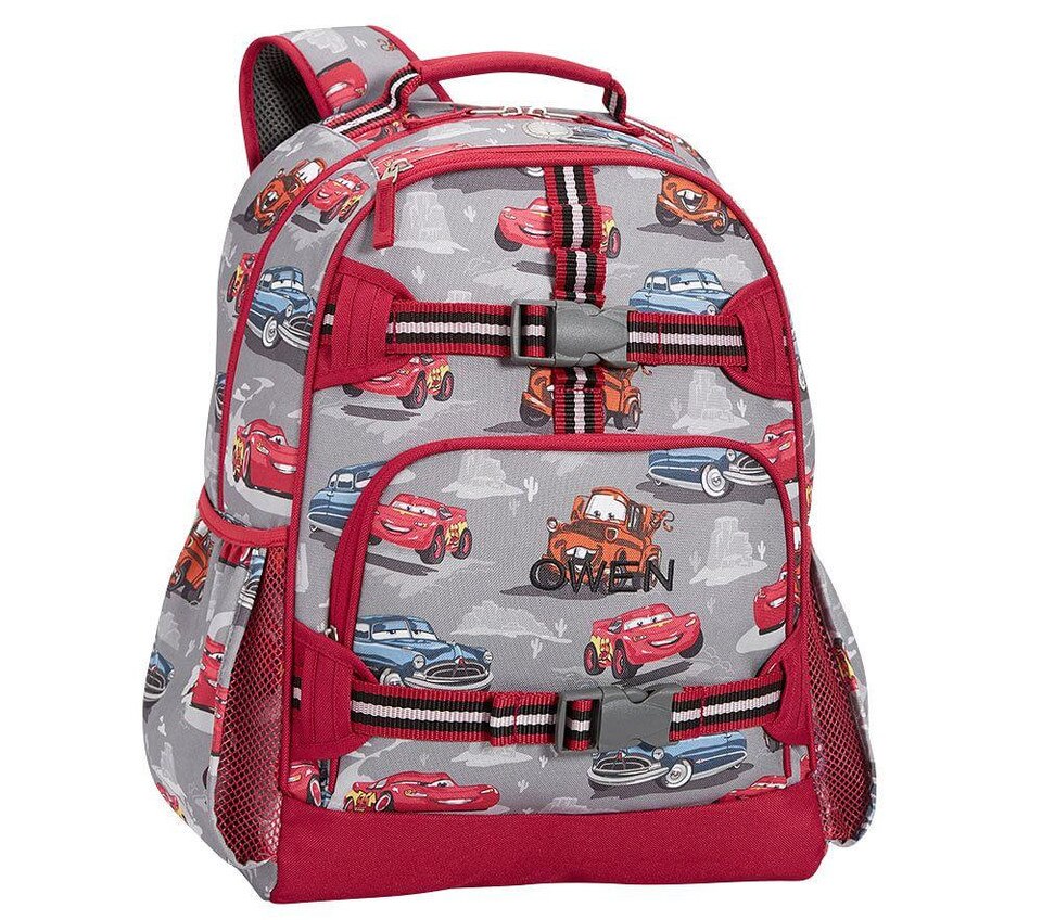 disney cars backpack and lunchbox